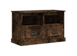 Syfax™ Mobile Porta Tv Rovere Fumo 80X35X50 Cm In Legno Multistrato