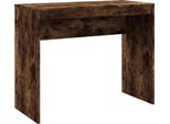 Syfax™ Scrivania Rovere Fumo 90X40X72 Cm In Legno Multistrato