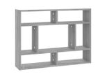 Syfax™ Mensola A Muro Grigio Sonoma 75X16X55 Cm In Legno Multistrato