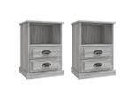 Syfax™ Comodini 2 Pz Grigio Sonoma 43X36X60 Cm