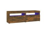 Syfax™ Mobile Porta Tv Con Luci Led Rovere Fumo 120X35X40 Cm
