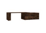 Syfax™ Tavolino Da Salotto Rovere Fumo 150X50X35 Cm Legno Multistrato