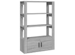 Syfax™ Credenza Grigio Sonoma 80X30X119,5 Cm In Legno Multistrato