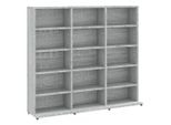 Syfax™ Mobile Porta Cd Grigio Sonoma 100X23X89,5 Cm Legno Multistrato