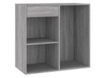 Syfax™ Armadietto Cosmetici Grigio Sonoma 80X40X75Cm Legno Multistrato