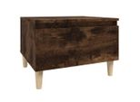 Syfax™ Tavolino Da Salotto Rovere Fumo 50X46X35Cm In Legno Multistrato