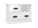 Syfax™ Comodino Bianco Lucido 60X39X45 Cm