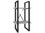 Syfax™ Libreria A 2 Ripiani Grigio Sonoma 40X30X70Cm Legno Multistrato