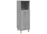 Syfax™ Armadietto Bagno Grigio Sonoma 30X30X95 Cm In Legno Multistrato