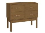 Syfax™ Tavolo Consolle Ambra 90X40X78 Cm In Legno Massello Di Pino