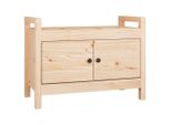 Syfax™ Panca Da Ingresso 80X40X60 Cm In Legno Massello Di Pino
