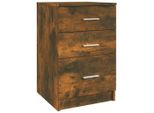 Syfax™ Comodino Rovere Fumo 40X40X63 Cm In Legno Multistrato