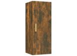 Syfax™ Armadietto A Muro Rovere Fumo 34,5X34X90Cm In Legno Multistrato