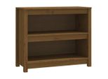 Syfax™ Libreria Marrone Ambra 80X35X68 Cm In Legno Massello Di Pino