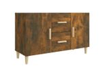 Syfax™ Credenza Rovere Fumo 100X36X60 Cm In Legno Multistrato