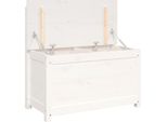 Syfax™ Panca Bianca 80X41X77 Cm In Legno Massello Di Pino
