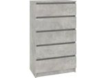 Syfax™ Cassettiera Grigio Cemento 60X36X103 Cm In Legno Multistrato