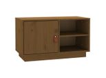 Syfax™ Mobile Porta Tv Ambra 70X34X40 Cm In Legno Massello Di Pino