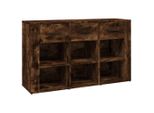 Syfax™ Credenza Rovere Fumo 100X30X59,5 Cm In Legno Multistrato