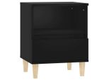 Syfax™ Comodino Nero 40X35X50 Cm