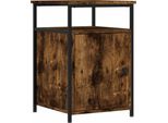 Syfax™ Comodino Rovere Fumo 40X42X60 Cm Legno Multistrato