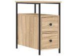 Syfax™ Comodino Rovere Sonoma 30X60X60 Cm In Legno Multistrato