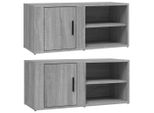Syfax™ Mobili Tv 2 Pz Grigio Sonoma 80X31,5X36 Cm Legno Multistrato