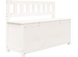 Syfax™ Panca Bianca 110X41X76,5 Cm In Legno Massello Di Pino