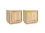 Syfax™ Comodini 2 Pz Rovere Sonoma 44X35X45 Cm In Legno Multistrato