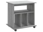 Syfax™ Armadietto Con Ruote Grigio Sonoma 60X45X60Cm Legno Multistrato