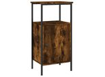 Syfax™ Comodino Rovere Fumo 41X31X80 Cm Legno Multistrato