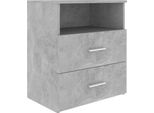 Syfax™ Comodino Grigio Cemento 50X32X60 Cm