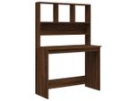 Syfax™ Scrivania Mensole Rovere Marrone 102X45X148Cm Legno Multistrato