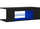 Syfax™ Mobile Porta Tv Con Luci Led Nero 90X39X30 Cm