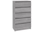 Syfax™ Cassettiera Grigio Sonoma 60X36X103 Cm In Legno Multistrato