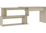 Syfax™ Scrivania Angolo Rovere Sonoma 200X50X76 Cm Legno Multistrato