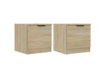 Syfax™ Comodini 2 Pz Rovere Sonoma 40X39X40 Cm