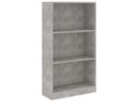Syfax™ Libreria A 3 Ripiani Cemento 60X24X109 Cm In Legno Multistrato