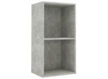 Syfax™ Libreria 5 Ripiani Grigio Cemento 40X30X76,5 Legno Multistrato