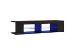 Syfax™ Mobile Porta Tv Con Luci Led Nero 135X39X30 Cm