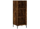 Syfax™ Credenza Rovere Fumo 34,5X32,5X90 Cm In Legno Multistrato