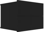 Syfax™ Comodino Nero 40X30X30 Cm In Legno Multistrato