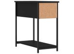 Syfax™ Comodino Nero 30X60X60 Cm In Legno Multistrato