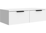 Syfax™ Mobile A Parete Bianco 68X30X20 Cm In Legno Multistrato