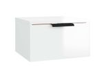 Syfax™ Comodino A Muro Bianco Lucido 34X30X20 Cm