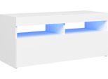 Syfax™ Mobile Porta Tv Con Luci Led Bianco 90X35X40 Cm