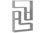 Syfax™ Mensole A Parete 2Pz Grigio Sonoma 50X15X50Cm Legno Multistrato