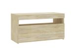 Syfax™ Mobile Porta Tv Con Luci Led Rovere Sonoma 60X35X40 Cm