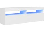 Syfax™ Mobile Porta Tv Con Luci Led Bianco 120X35X40 Cm