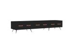 Syfax™ Mobile Porta Tv Nero 150X36X30 Cm In Legno Multistrato
